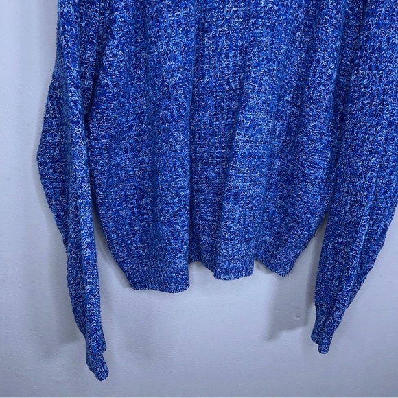 XL VINTAGE ST JOHNS BAY BLUE KNIT SWEATER LONG SLEEVE - Picture 4 of 11